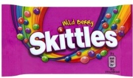 Wrigley Skittles Wild berry dražované žuvacie cukríky s príchuťou lesného ovocia 38g