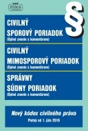 Civilný sporový poriadok, Civilný mimosporový poriadok a Správny súdny poriadok - cena, porovnanie