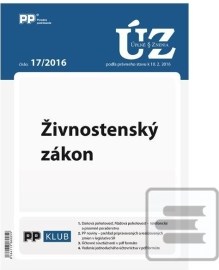 UZZ 17 2016 Živnostenský zákon