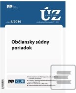 UZZ 8 2016 Občiansky súdny poriadok - cena, porovnanie