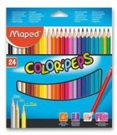 Pastelky trojboké 24 ks MAPED Color' Peps, BL - cena, porovnanie
