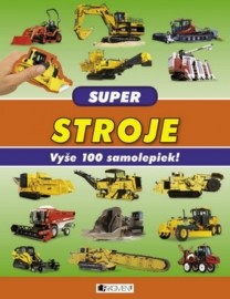 Super stroje - Vyše 100 samolepiek!