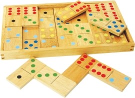 Bigjigs Toys Veľké drevené domino
