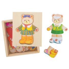 Bigjigs Toys Obliekacie puzzle - Pani Medvedica