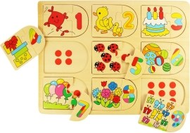 Bigjigs Toys Počítacie puzzle