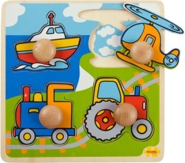 Bigjigs Toys Vkladacie puzzle - Doprava