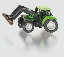 Siku Blister - Traktor s kliešťami na drevo 1:87