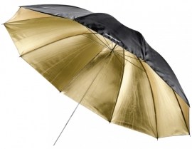 Walimex Reflex Umbrella Black Golden 2 Lay 150cm