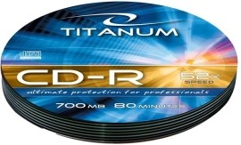 Esperanza Titanum Soft Pack Silver 52x CD-R 700MB 10