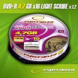 Esperanza Cakebox potlač 16x DVD+R 4.7GB 10