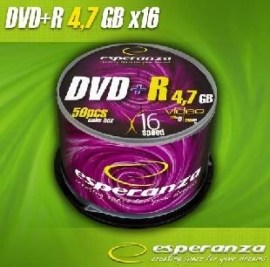 Esperanza Cakebox 16x DVD+R 4.7GB 50