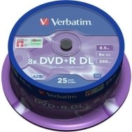 Verbatim 43757 DVD+R DL 8.5GB 25ks - cena, porovnanie