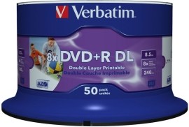 Verbatim 43703 DVD+R DL 8.5GB 50ks