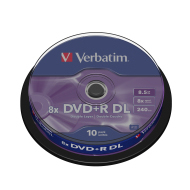 Verbatim 43666 DVD+R DL 8.5GB 10ks - cena, porovnanie