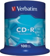 Verbatim 43411 CD-R 700MB 100ks - cena, porovnanie