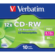 Verbatim 43148 CD-RW 700MB 10ks - cena, porovnanie