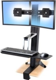 Ergotron WorkFit-S Dual Sit-Stand Workstation