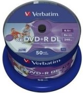 Verbatim 43703 DVD+R 8.5GB 50ks - cena, porovnanie
