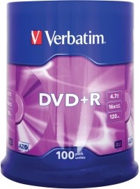 Verbatim 43551 DVD+R 4.7GB 100ks