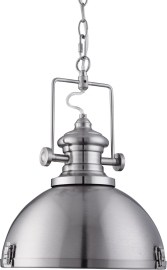 Searchlight Industrial Pendant 2297SS
