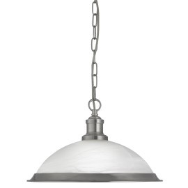 Searchlight Industrial Pendant 1591SS