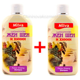 Milva Ženšen a Chinín 2x200ml