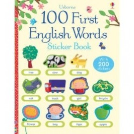 100 First English Words Sticker book