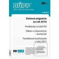 DUPP 5-6 2017 Daňová asignácia za rok 2016 - cena, porovnanie