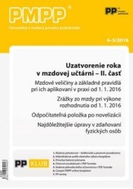 PMPP 4-5 2016 Uzatvorenie roka v mzdovej učtárni - II. časť