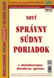 NZ 23/15 Správny súdny poriadok