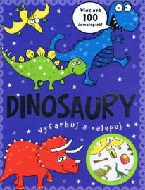 Dinosaury vyfarbuj a nalepuj