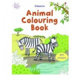 First Colouring Sticker Book Animals