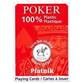 Piatnik Piatnik 100% Plastic poker veľký index