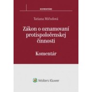 Zákon o oznamovaní protispoločenskej činnosti – komentár - cena, porovnanie