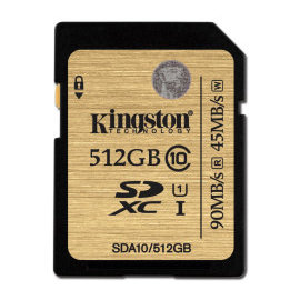 Kingston SDXC UHS-I Class 10 512GB
