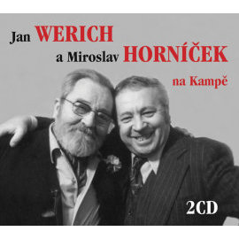 Jan Werich a Miroslav Horníček na Kampě