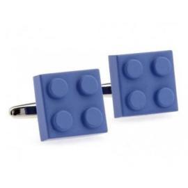 Manžetové gombíky modrej Lego 0715
