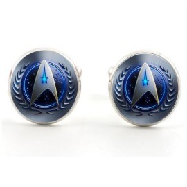 Manžetové gombíky Star Trek modré 0786