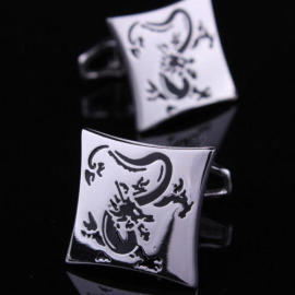 Manžetové gombíky drak silver 0454