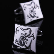 Manžetové gombíky drak silver 0454