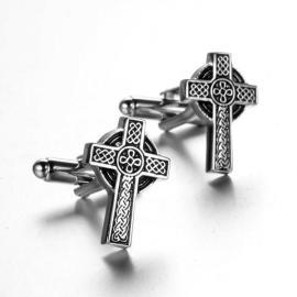 Manžetové gombíky keltský kríž 0656