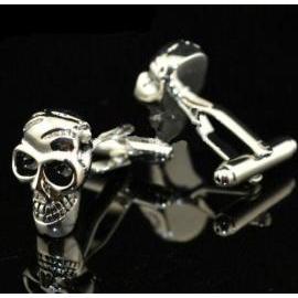 Manžetove gombiky lebka - skeleton 0624