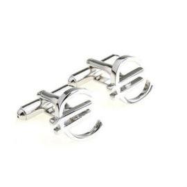Manžetové gombíky Euro oceľ 0377