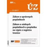 ÚZZ 21/2017 Zákon o správnych poplatkoch, Zákon o súdnych poplatkoch a poplatku za výpis z registra trestov - cena, porovnanie