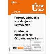 UZZ 6/2018 Postupy účtovania v podvojnom účtovníctve, Opatrenia na zostavenie účtovnej závierky - cena, porovnanie