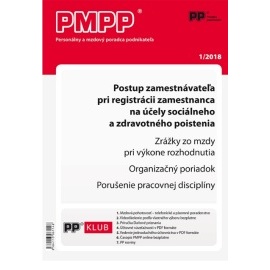 PMPP 1/2018 Postup zamestnávateľa pri registrácii zamestnanca na účely sociálneho a zdravotného pois