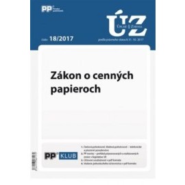 UZZ 18/2017 Zákon o cenných papieroch