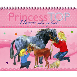 Princess Top Horses coloring book