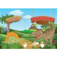 Dinosaury - Viac než 500 nálepiek , 8 obrázkov na ozdobenie, 8 strán maľovaniek - cena, porovnanie