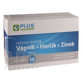 MedPharma Vápnik + Horčík + Zinok 50tbl